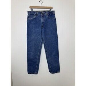 VTG Levi's 540 Blue Jeans Relaxed Fit Mexico  33x32 (ACTL 31x31) Orange Tab